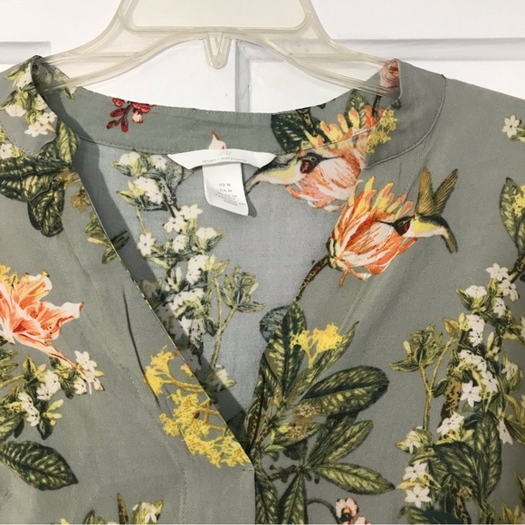 H&M Maternity tunic tropical mini dress hummingbirds - Picture 5 of 6